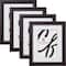 Craig Frames 4 Pack: Contemporary Brazilian Walnut Picture Frame with Mat